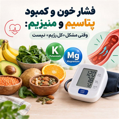 فشار خون و کمبود پتاسیم و منیزیم: چرا گاهی مشکل «رژیم کلی» نیست